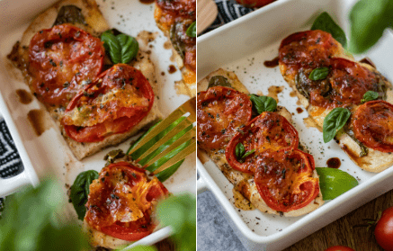 Fitnes recept: Pražen piščanec Caprese