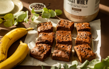 Fitnes recept: Bananini browniji, polni beljakovin