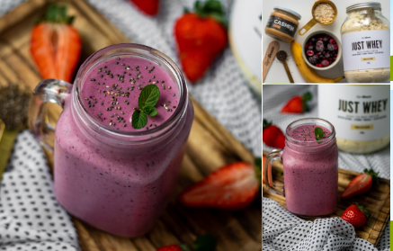 Fitnes recept: Osvežujoč beljakovinski smoothie iz gozdnih sadežev