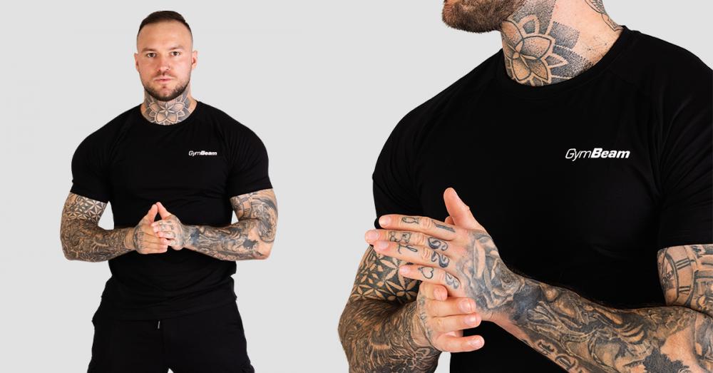 TRN Fitted T-Shirt Black - GymBeam