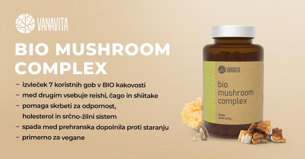 Ekstrakt iz gob BIO Mushroom Complex - VanaVita