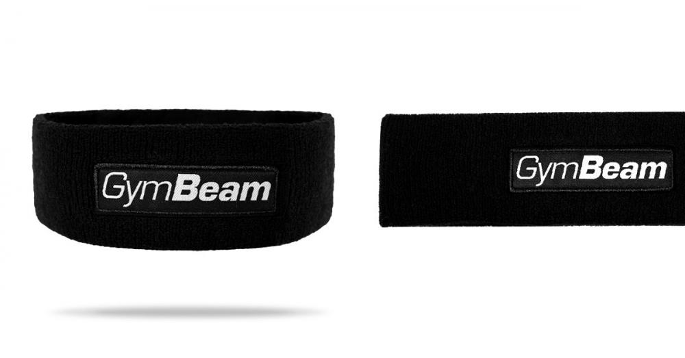 Športni naglavni trak Sweat Black - GymBeam